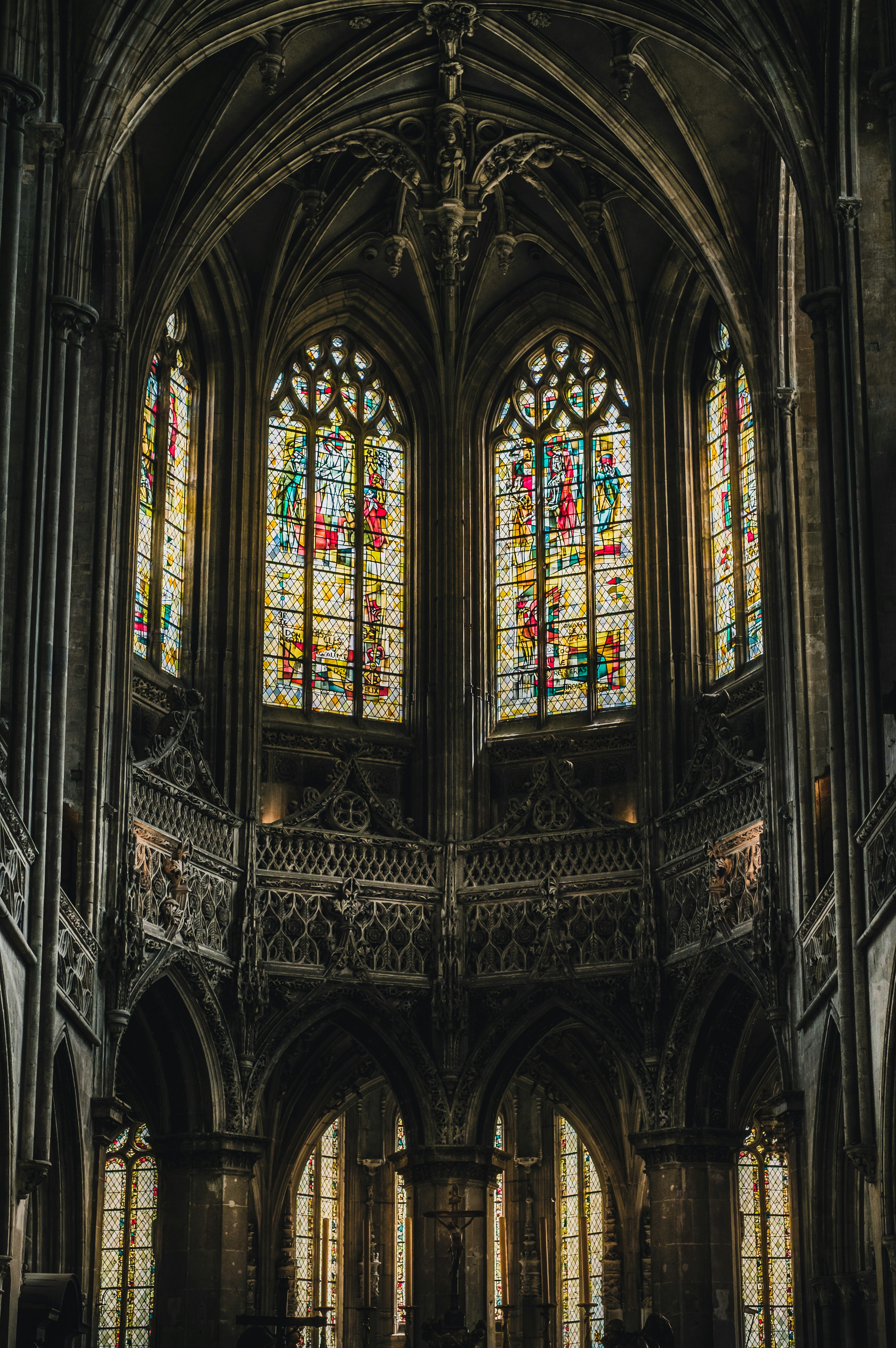 Gothic cathedral interior